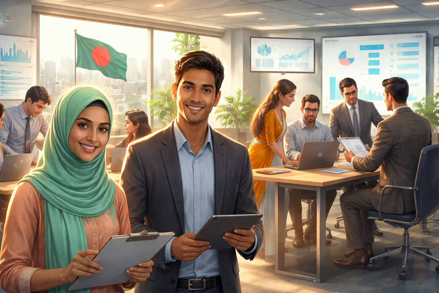 Explore 105 key recruitment statistics, data, and trends shaping Bangladesh’s workforce, hiring challenges, and job market in 2026.